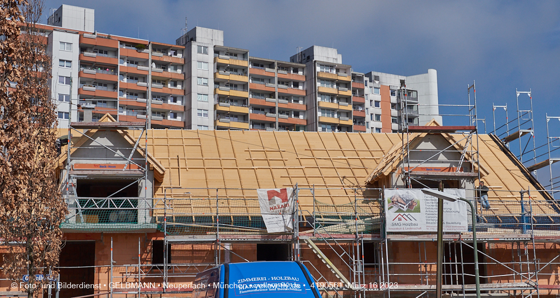 16.03.2023 - Baustelle Ottweiler Straße in Neuperlach